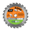 7 1/4" x 24 Teeth Framing Razor Back&reg;   Professional Saw Blade Recyclable Exchangeable