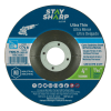 4" x 3/64"  Depressed Center Wheel Metal Cutting Flat Wheel Type 27 Ultra Thin  Industrial Abrasive  