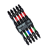 4" Torsion Impact Bit Clip Square Recess, Phillips, Torx (5 Pc Multipack) Professional Screwdriver Bit Recyclable 