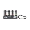 2" x Assorted Torsion Impact Bit Clip Square Recess, Phillips (10 Pc Multipack) Professional Screwdriver Bit Recyclable 