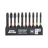 2" x Assorted Torsion Impact Bit Clip Square Recess, Phillips (10 Pc Multipack) Professional Screwdriver Bit Recyclable 