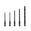 1/8"(2), 5/32", 3/16", 1/4"  Wood Impact Hex Shank Industrial Drill Bit (5 Pc Multipack) Recyclable 