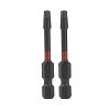 2" x SQ #2 Torsion Impact Square Recess (2 Pack) Professional Screwdriver Bit Recyclable 