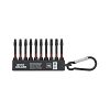 2" x SQ #2 Torsion Impact Bit Clip Square Recess (10 Pack) Professional Screwdriver Bit Recyclable 
