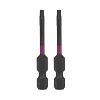 2" x T10 Torsion Impact Torx (2 Pack) Professional Screwdriver Bit Recyclable 