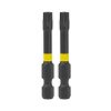 2" x T30 Torsion Impact Torx (2 Pack) Professional Screwdriver Bit Recyclable 