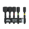 2" x Assorted Torsion Impact Bit Clip Nutsetter (5 Pc Multipack) Professional Recyclable 