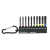 2" x Assorted Torsion Impact Bit Clip Torx (10 Pc Multipack) Professional Screwdriver Bit Recyclable 