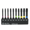 2" x Assorted Torsion Impact Bit Clip Torx (10 Pc Multipack) Professional Screwdriver Bit Recyclable 
