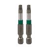 2" x T25 Impact Torx (2 Pack) Industrial Screwdriver Bit Recyclable 