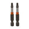 2" x T20 Impact Torx (2 Pack) Industrial Screwdriver Bit Recyclable 