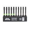 2" x Assorted Torsion Impact Bit Clip Torx (10 Pc Multipack) Professional Screwdriver Bit Recyclable 