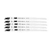 12" x 3 tpi Bimetal (5 Pack) Professional Reciprocating Blade Recyclable Exchangeable