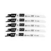 6" x 6 tpi Bimetal (5 Pack) Professional Reciprocating Blade Recyclable Exchangeable