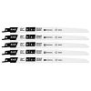 9" x 6 tpi Bimetal (5 Pack) Professional Reciprocating Blade Recyclable Exchangeable