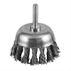 2 1/2" x 1/4" Shank Carbon Steel Knotted Cleaning & Polishing Wire Cup    