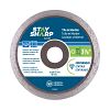 3 3/8" Continuous Rim Ceramic Tile Bronze  Diamond Blade Recyclable 