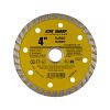 4" Turbo Rim Concrete Yellow  Diamond Blade Recyclable 