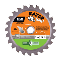 5 3/8" x 24 Teeth Framing Razor Back&reg;   Professional Saw Blade Recyclable Exchangeable