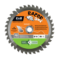 6 1/2" x 36 Teeth Finishing Razor Back&reg;  Professional Saw Blade Recyclable Exchangeable