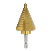 #5 Professional Step Drill Bit (1/4" - 1 3/8" ) Recyclable Exchangeable