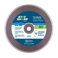 7" Continuous Rim Ceramic Tile Bronze  Diamond Blade Recyclable 