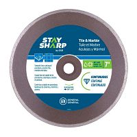7" Continuous Rim Ceramic Tile Bronze  Diamond Blade Recyclable 