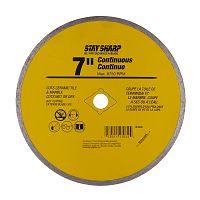 7" Continuous Rim Ceramic Tile Yellow  Diamond Blade Recyclable 