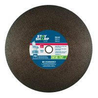 14" x 3/32"   Metal Cutting Flat Wheel Type 1  Professional Abrasive  