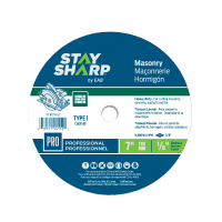 7" x 1/8"   Masonry Cutting Flat Wheel Type 1  Professional Abrasive  