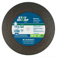 10" x 1/8"   Masonry Cutting Flat Wheel Type 1  Professional Abrasive  