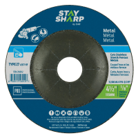 4 1/2" x 1/8"  Depressed Center Wheel Metal Grinding Flat Wheel Type 27  Professional Abrasive  