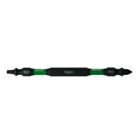 4" x SQ1/PH1 Torsion Impact Square Recess, Phillips  Professional Screwdriver Bit Recyclable 