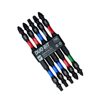 4" x Assorted Torsion Impact Bit Clip Phillips, Torx (5 Pc Multipack) Professional Screwdriver Bit Recyclable 