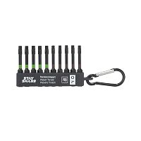 2" x Assorted Torsion Impact Bit Clip Torx (10 Pc Multipack) Professional Screwdriver Bit Recyclable 
