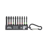 2" x Assorted Torsion Impact Bit Clip Square Recess, Phillips (10 Pc Multipack) Professional Screwdriver Bit Recyclable 