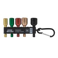2" x Assorted Color Coded Bit Clip Nutsetter (5 Pc Multipack) Professional Recyclable 
