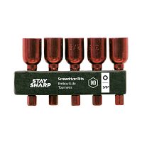 2" x 3/8" Color Coded Bit Clip Nutsetter (5 Pack) Industrial Recyclable 