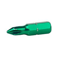 1" x PH #1 Color Coded Phillips  Industrial Screwdriver Bit Recyclable 