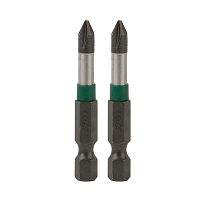 2" x PH #1 Impact Phillips (2 Pack) Industrial Screwdriver Bit Recyclable 