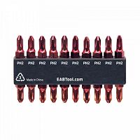 1" x PH #2  Colored Coded Bit Clip Phillips (20 Pack) Industrial Screwdriver Bit Recyclable 