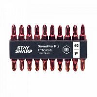 1" x PH #2 Drywall Colored Coded Bit Clip Phillips (20 Pack) Industrial Screwdriver Bit Recyclable 