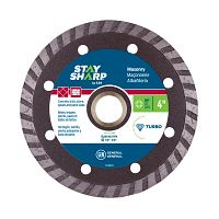4" Turbo Rim Concrete Bronze  Diamond Blade Recyclable 