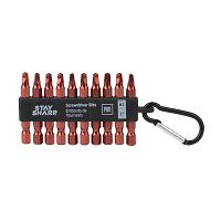 2" x SQ #2 Colored Coded Bit Clip Square Recess (10 Pc Multipack) Professional Screwdriver Bit Recyclable 