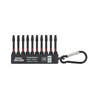 2" x SQ #2 Torsion Impact Bit Clip Square Recess (10 Pack) Professional Screwdriver Bit Recyclable 
