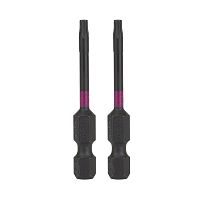 2" x T10 Torsion Impact Torx (2 Pack) Professional Screwdriver Bit Recyclable 