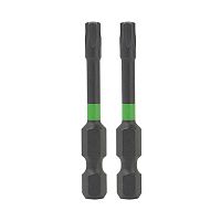 2" x T25 Torsion Impact Torx (2 Pack) Professional Screwdriver Bit Recyclable 