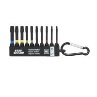 2" x Assorted Torsion Impact Bit Clip Torx (10 Pc Multipack) Professional Screwdriver Bit Recyclable 