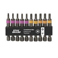 2" x Assorted Banded Bit Clip Torx (10 Pc Multipack) Industrial Screwdriver Bit Recyclable 