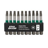 2" x T25 Impact Bit Clip Torx (10 Pack) Industrial Screwdriver Bit Recyclable 